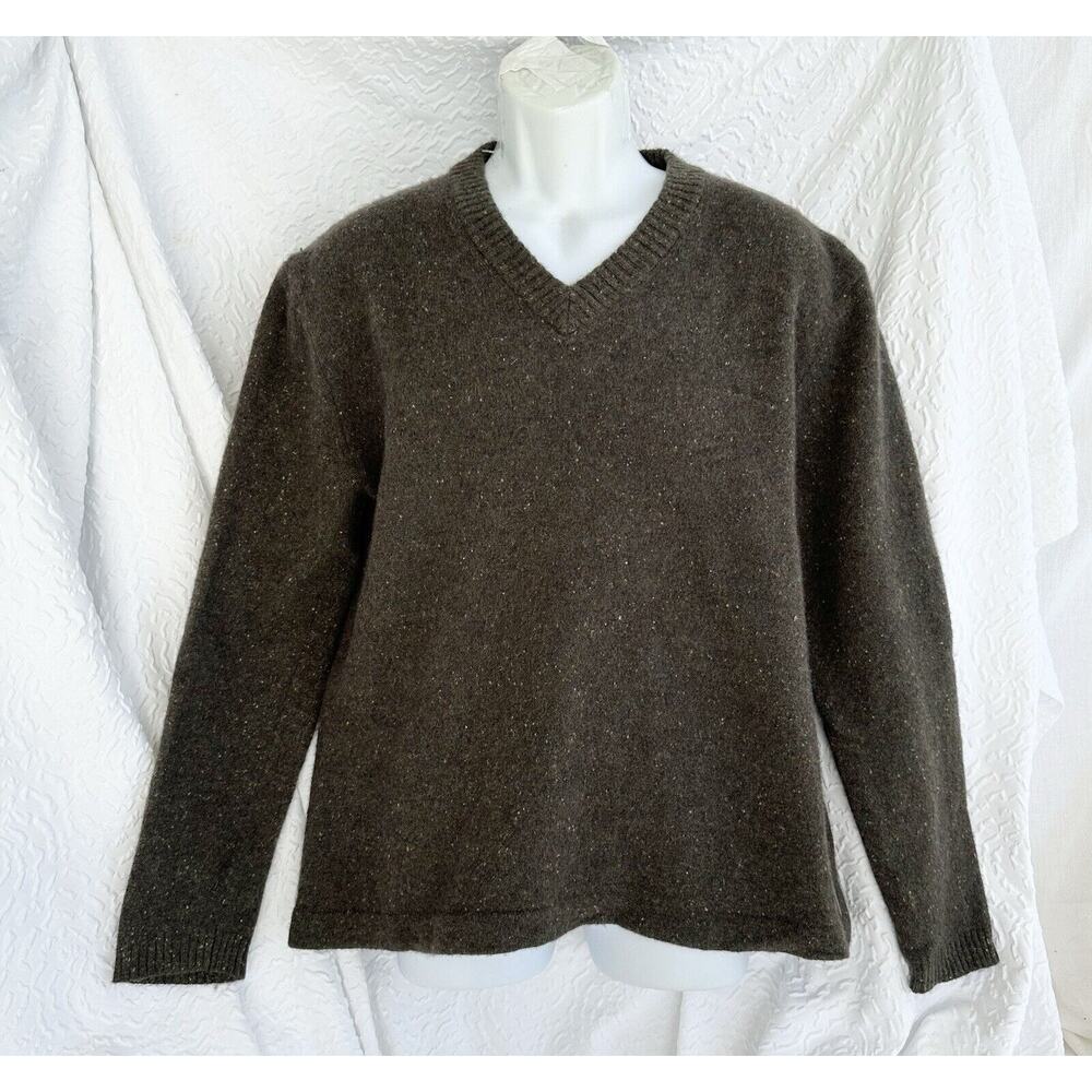 Woolrich Men's V-Neck Sweater - Dark Brown